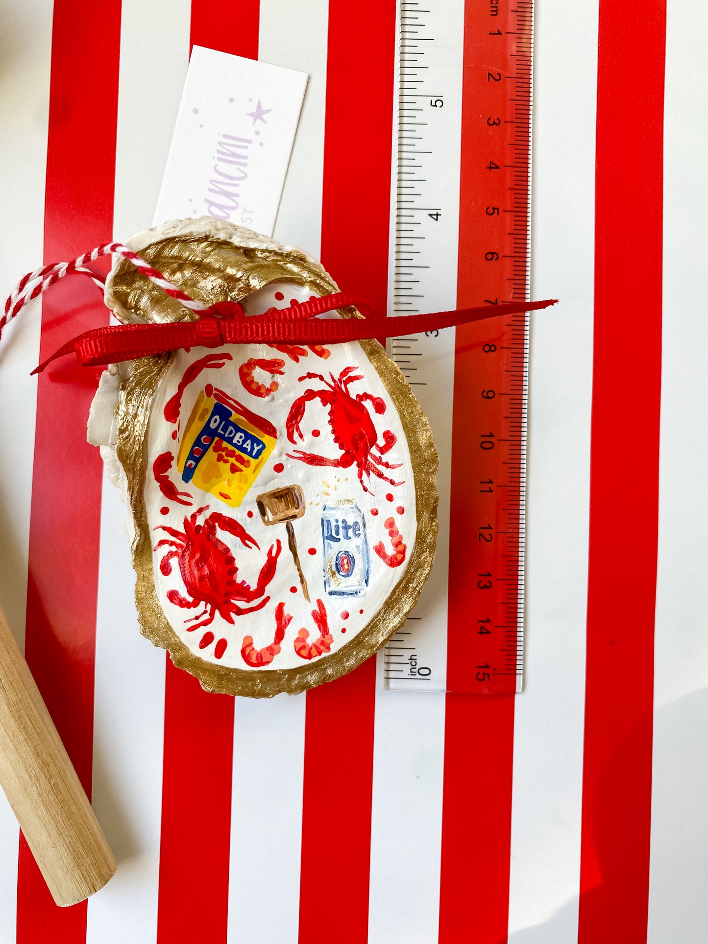 Miller Hand Painted Oyster Shell