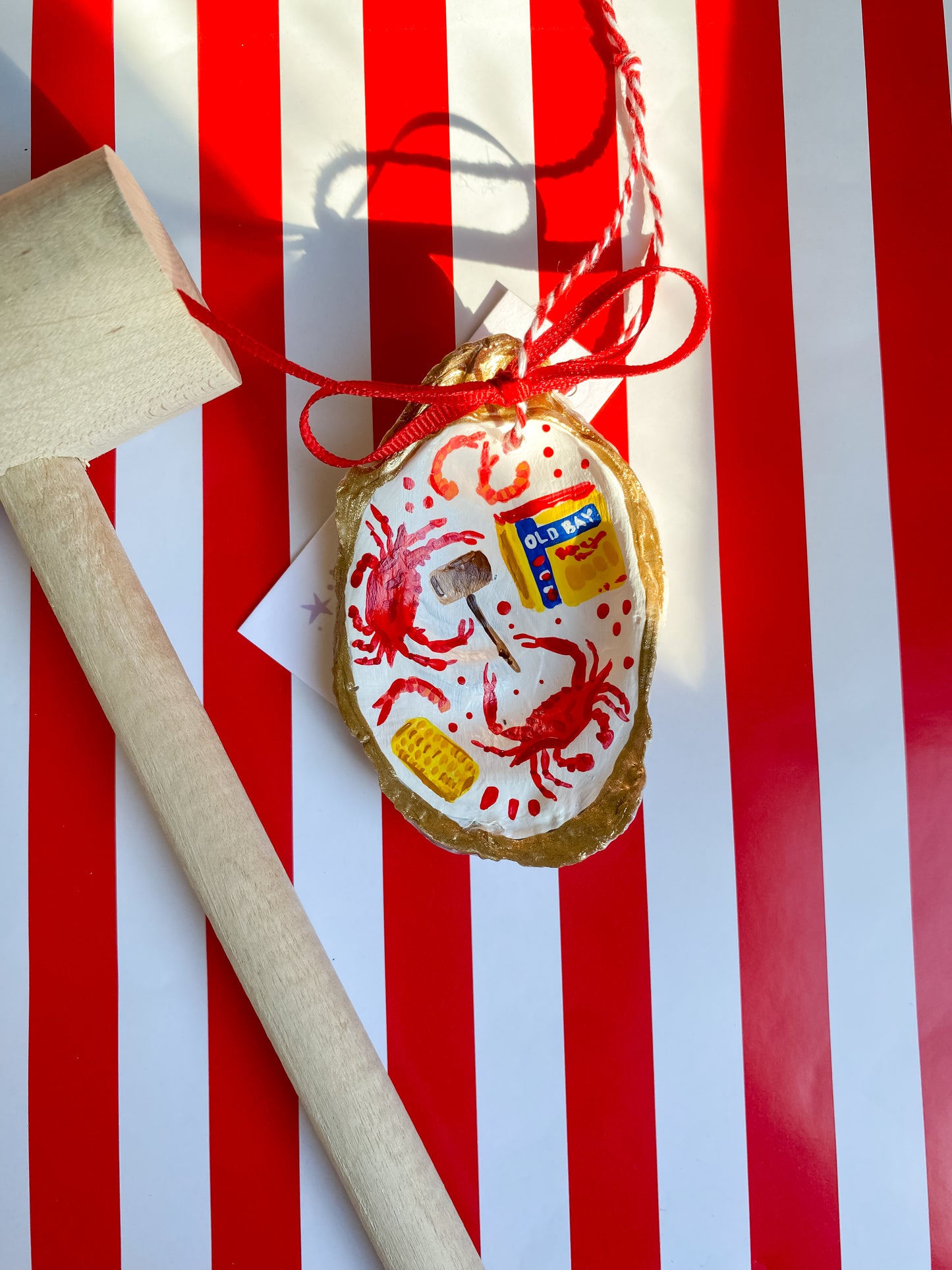 Hand Painted Oyster Shell 6