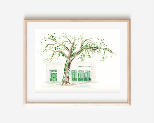 Cannon Green Charleston Venue Print