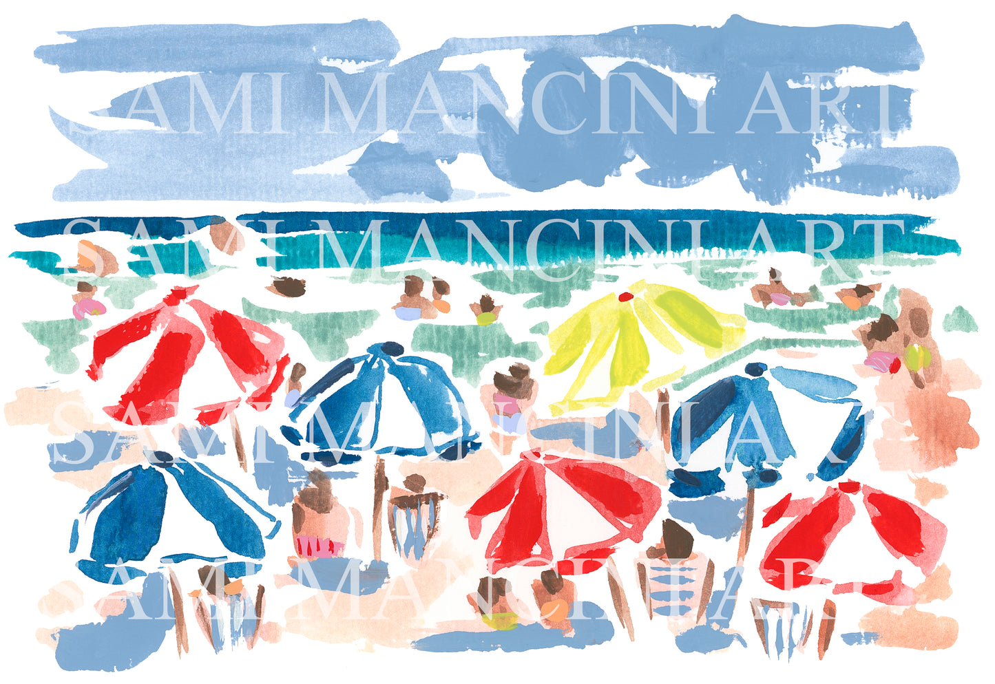 Endless Summer Watercolor Art Print