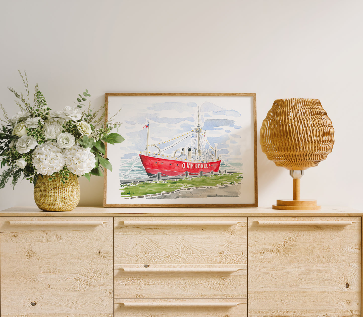 Lewes Lightship Overfalls Print