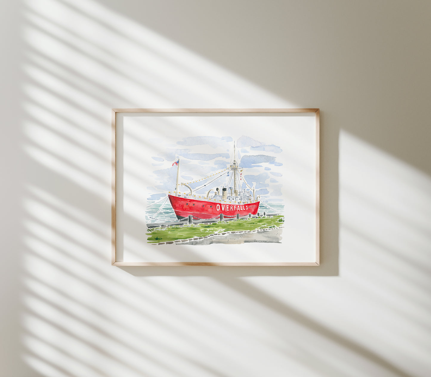 Lewes Lightship Overfalls Print