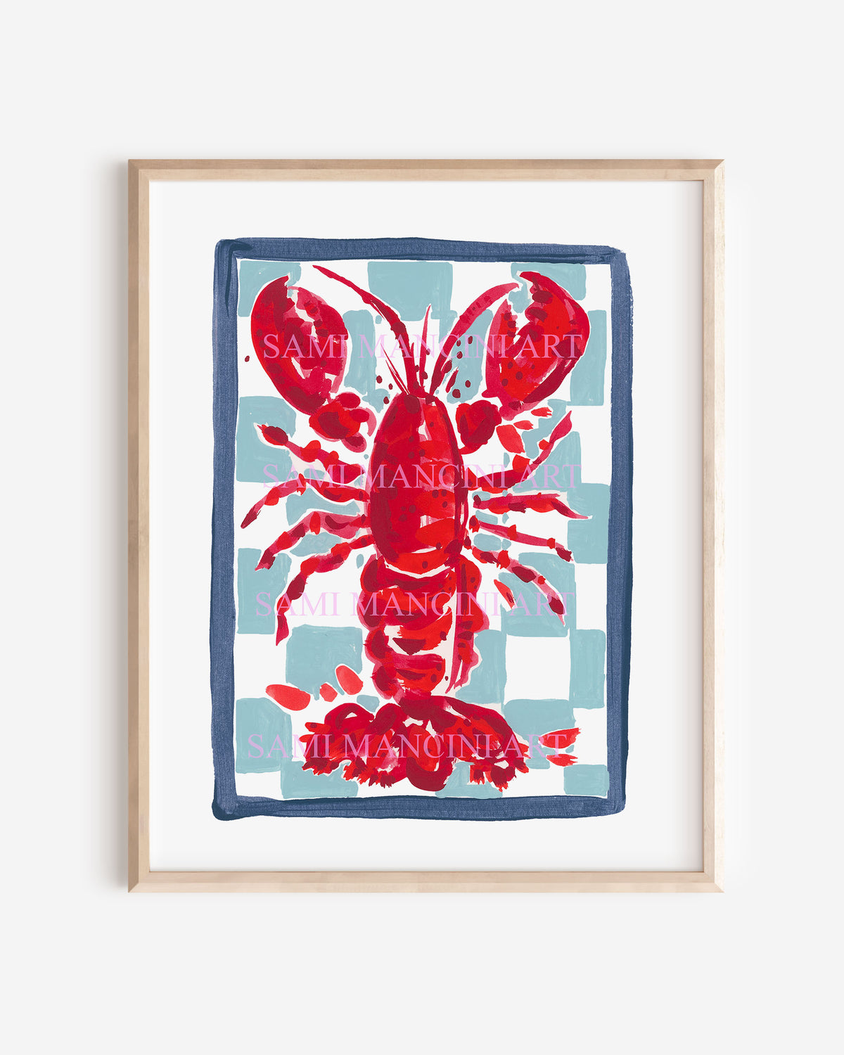 Lobster Watercolor Art Print