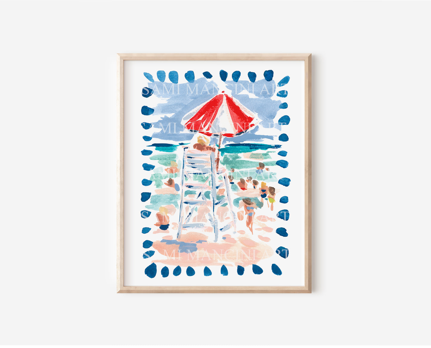 Ocean Breeze Watercolor Art Print