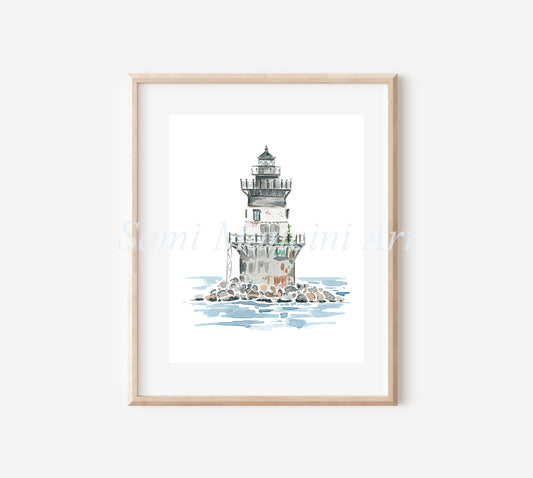 Orient Point (The Coffee Pot) Lighthouse Art Print