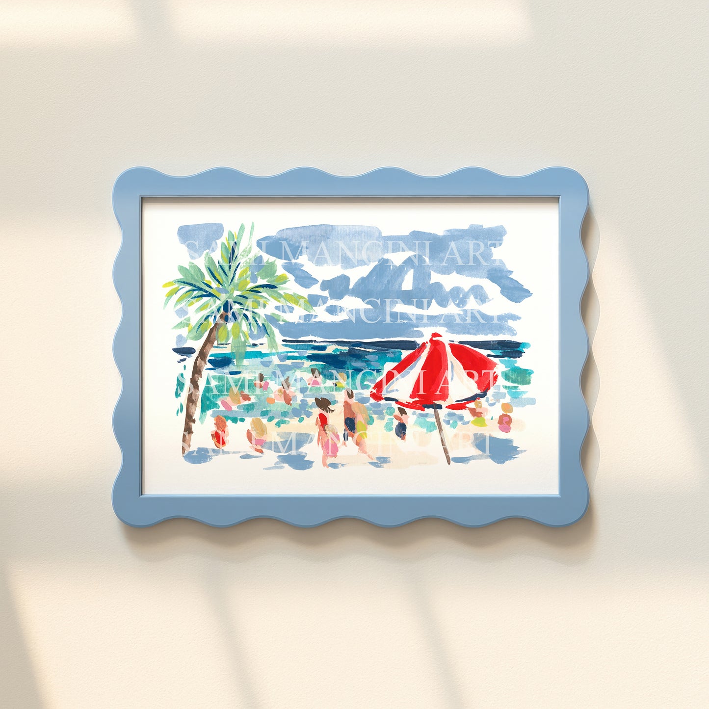 Out Of Office Watercolor Art Print