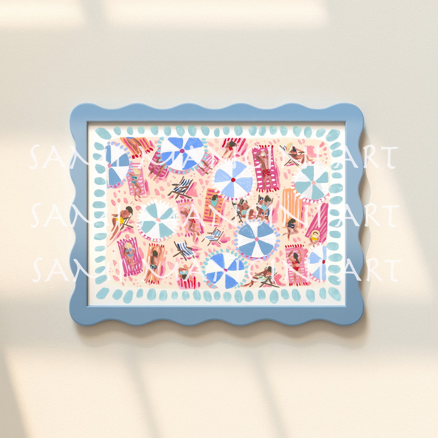Peach Beach Print
