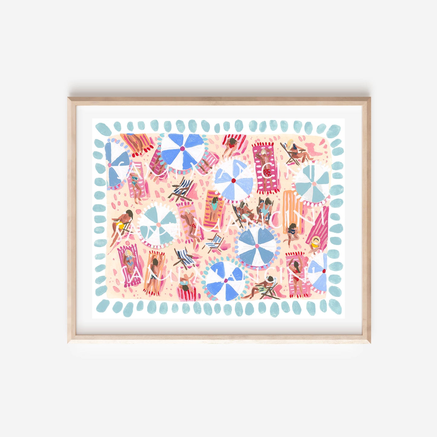 Peach Beach Print
