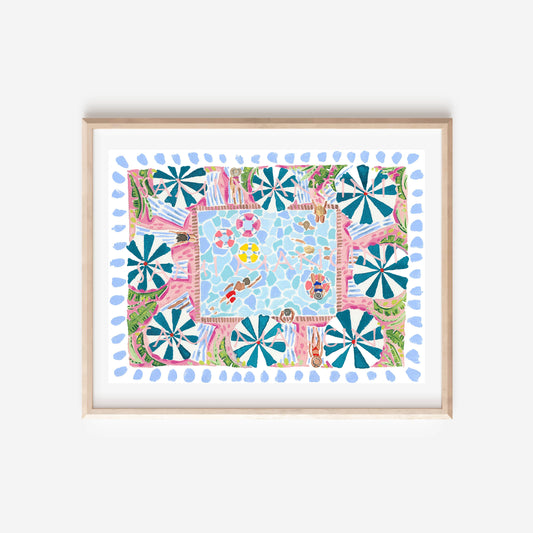 Pool Days Print