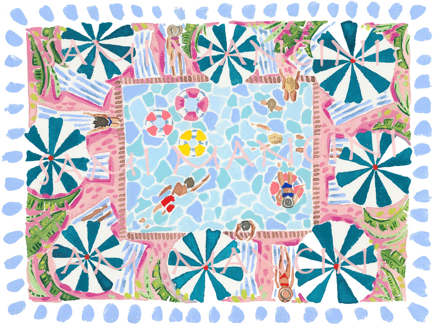 Pool Days Print