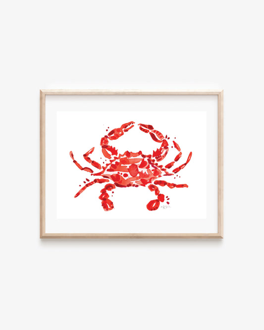 Red Crab Print