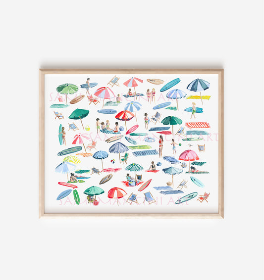 Surf Beach Print