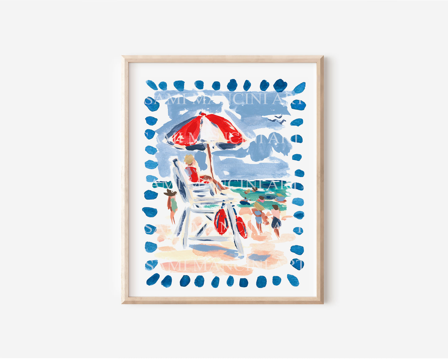 The Shore Watercolor Art Print