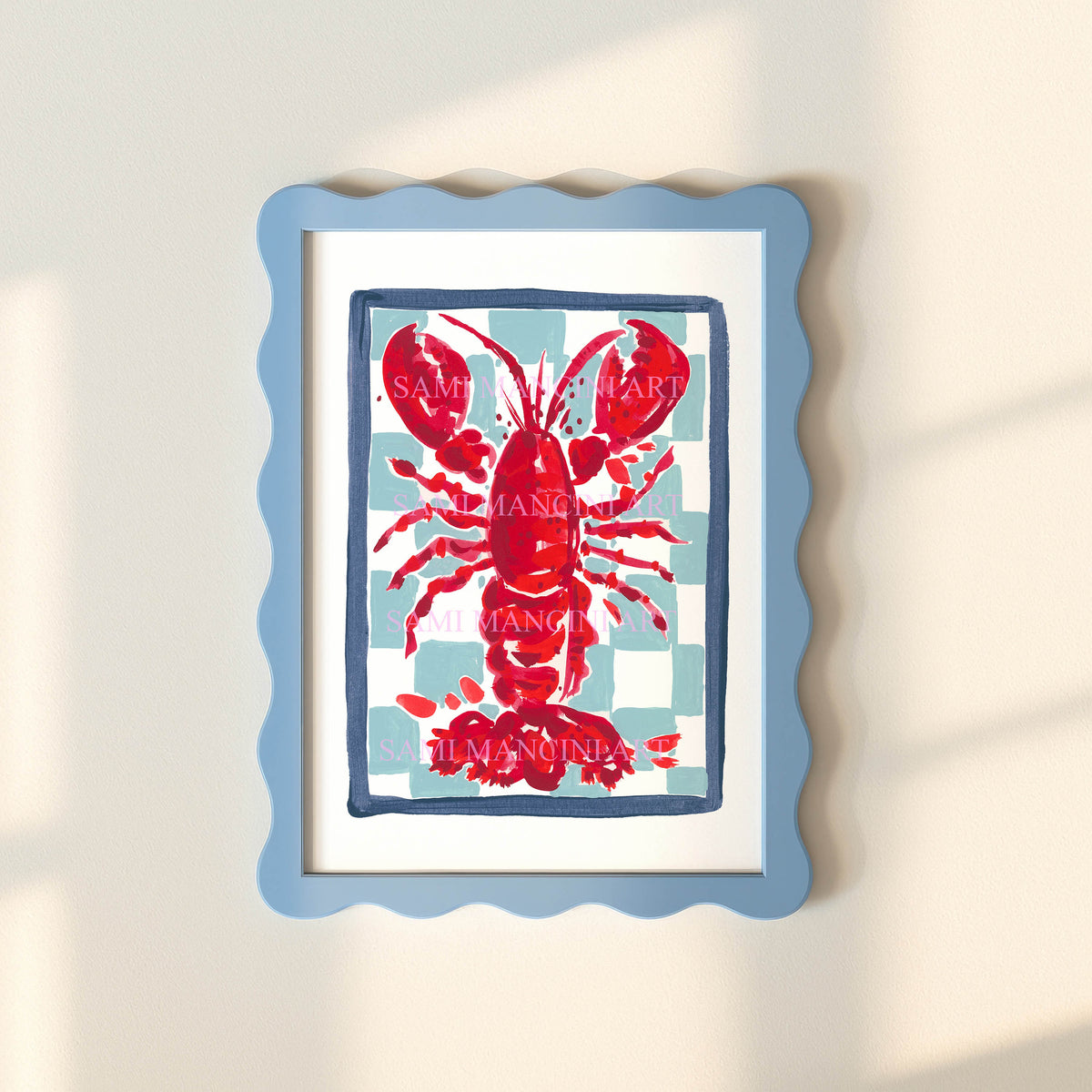 Lobster Watercolor Art Print