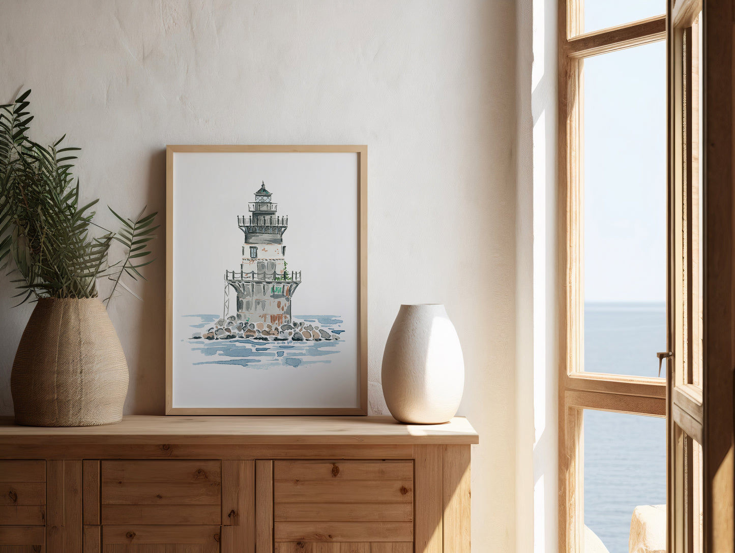 Orient Point (The Coffee Pot) Lighthouse Art Print