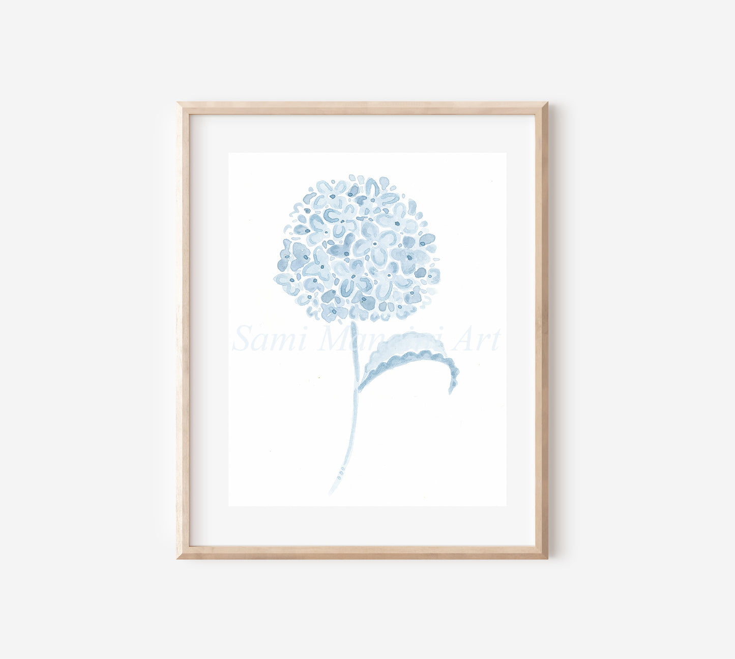 Watercolor Hydrangea Print